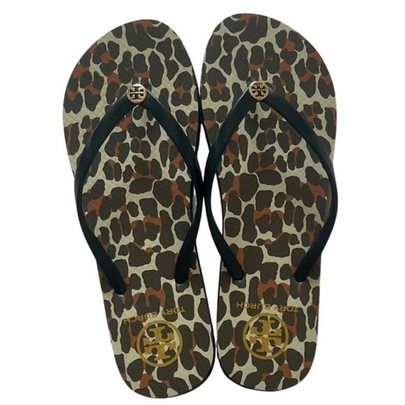 Tory Burch Shoes - NWOT Tory Burch Leopard Flip Flops Size 10